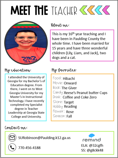 Meet the teacher 